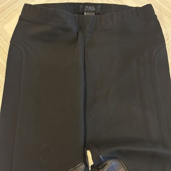 Tag Women’s Black Riding Pants with Faux Leather Panel - Size M - Picture 4 of 7